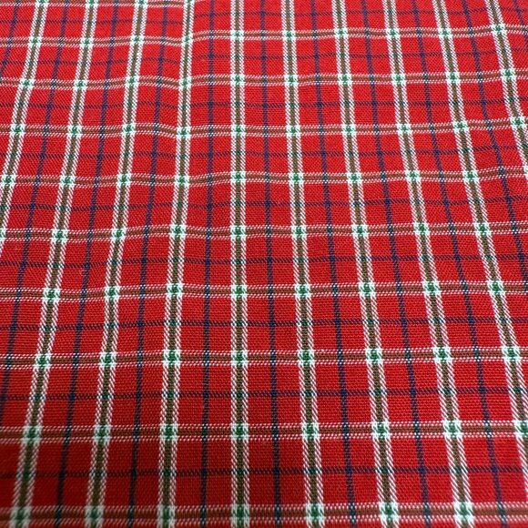 EUC Men's RALPH LAUREN Yarmouth Button‎ Down Red Plaid Shirt | Size 16 (32/33) - Picture 4 of 7
